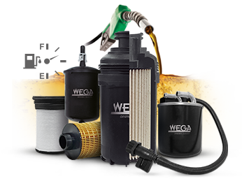 Filtro de combustible diesel Wega motor perkins / indenor y otros